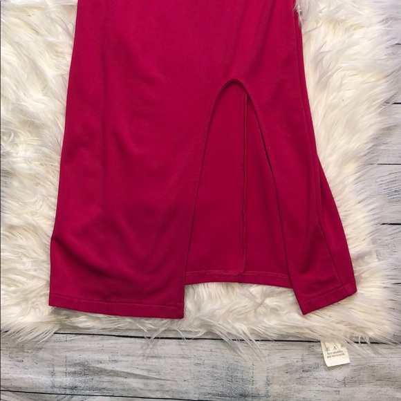 Revolve H:ours Merce Hot Pink Off Shoulder Dress - Picture 5 of 8